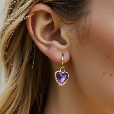 “Light of My Heart” Natural Stone Earrings