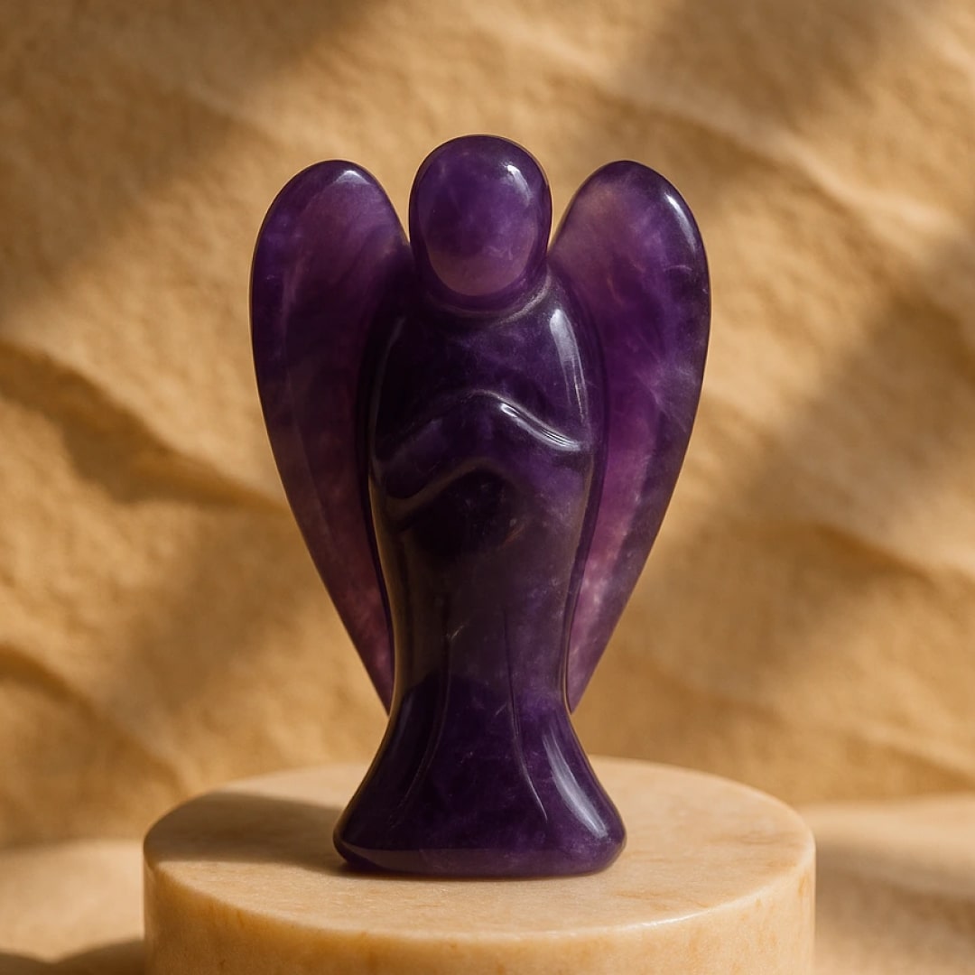 “Protective Angel” Statue in Natural Stone