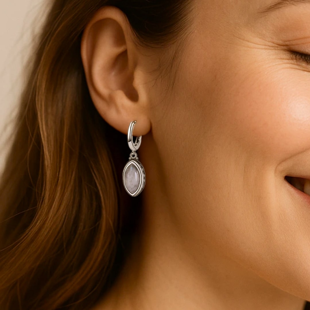 "Calm & Light" Moonstone Earrings