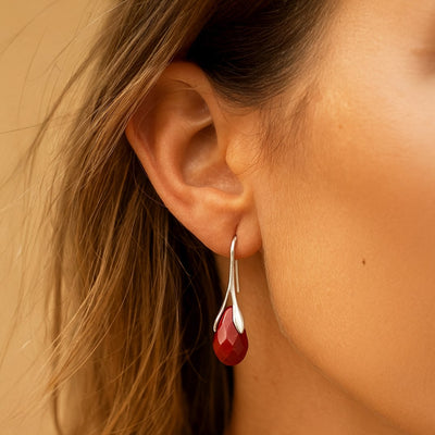 Red Jasper Dangle Earrings