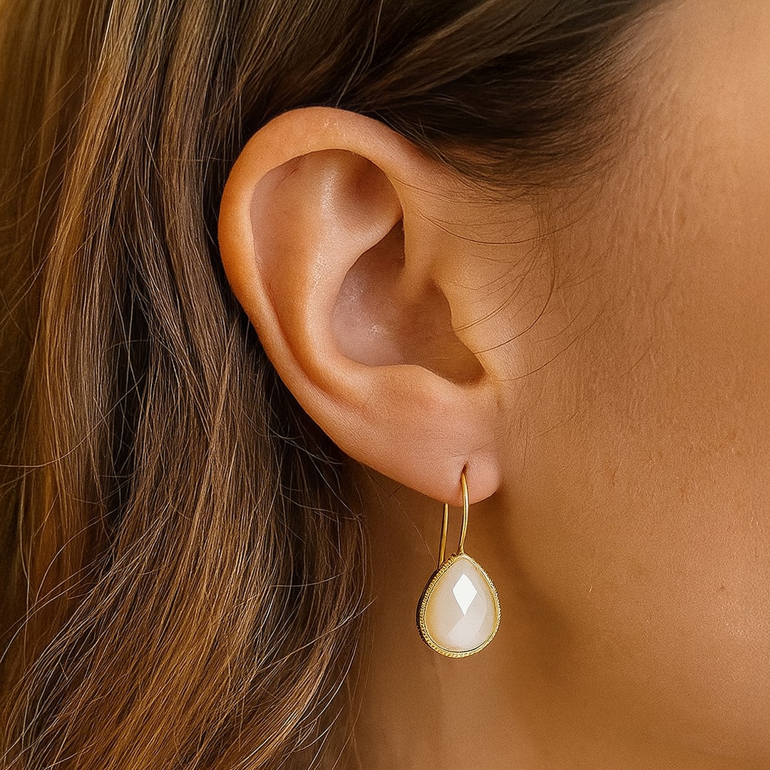 Mother-of-Pearl Drop Earrings