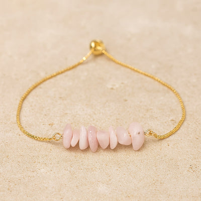 Thin Bracelet with Natural Irregular Stones