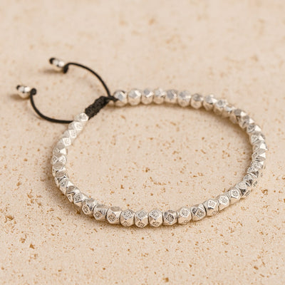 “Tibetan Harmony” Bracelet with Faceted Beads