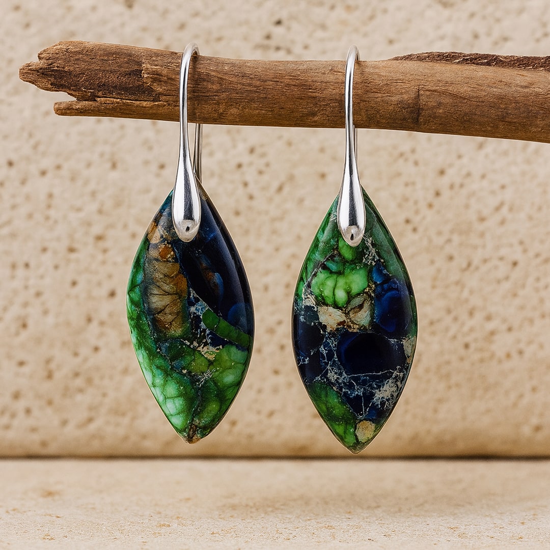 "Rhea" Jasper Earrings