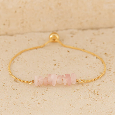 Thin Bracelet with Natural Irregular Stones