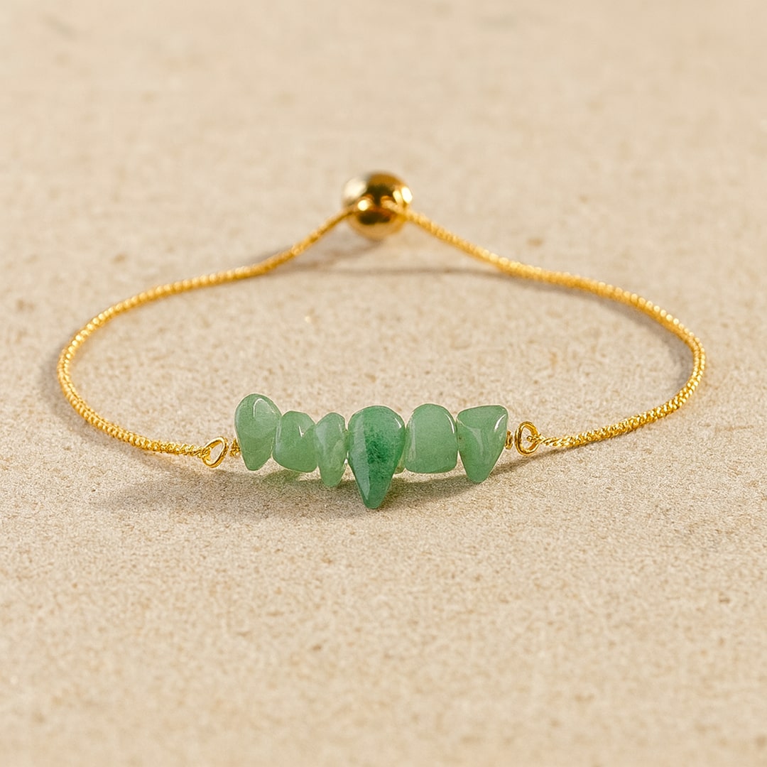 Thin Bracelet with Natural Irregular Stones