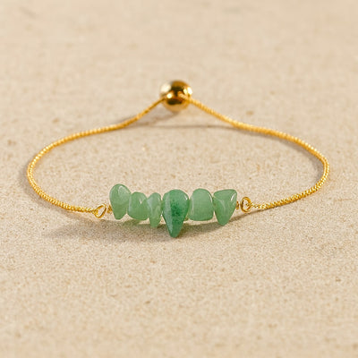 Thin Bracelet with Natural Irregular Stones