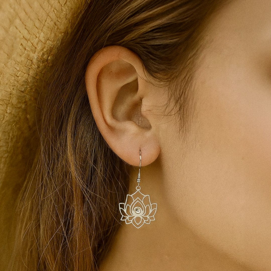 "Lotus Reflection" Earrings