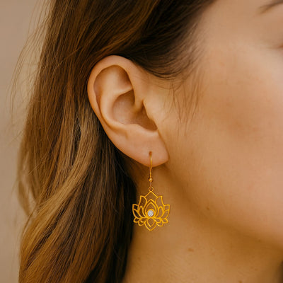 "Lotus Reflection" Earrings