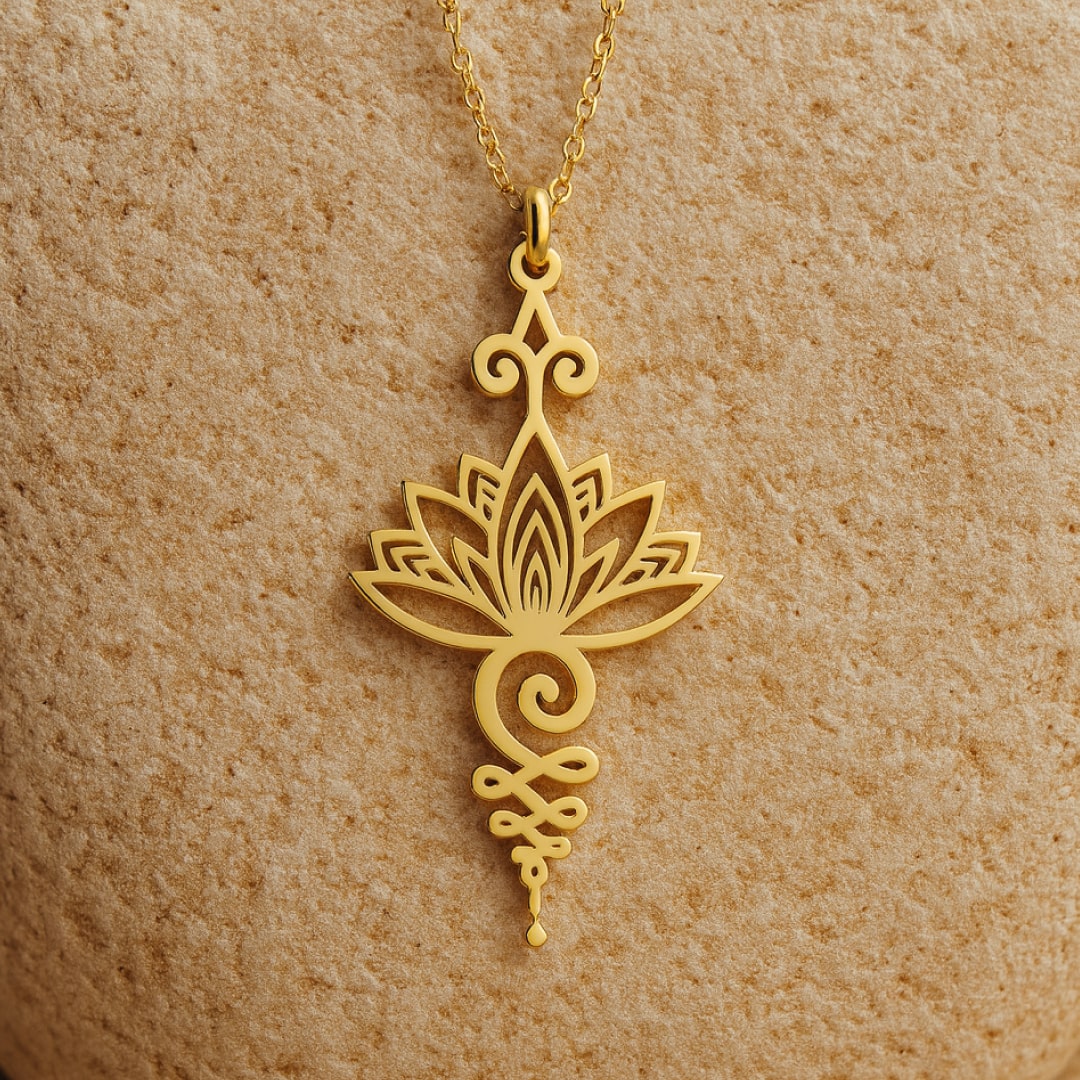 "Lotus Unalome" Pendant