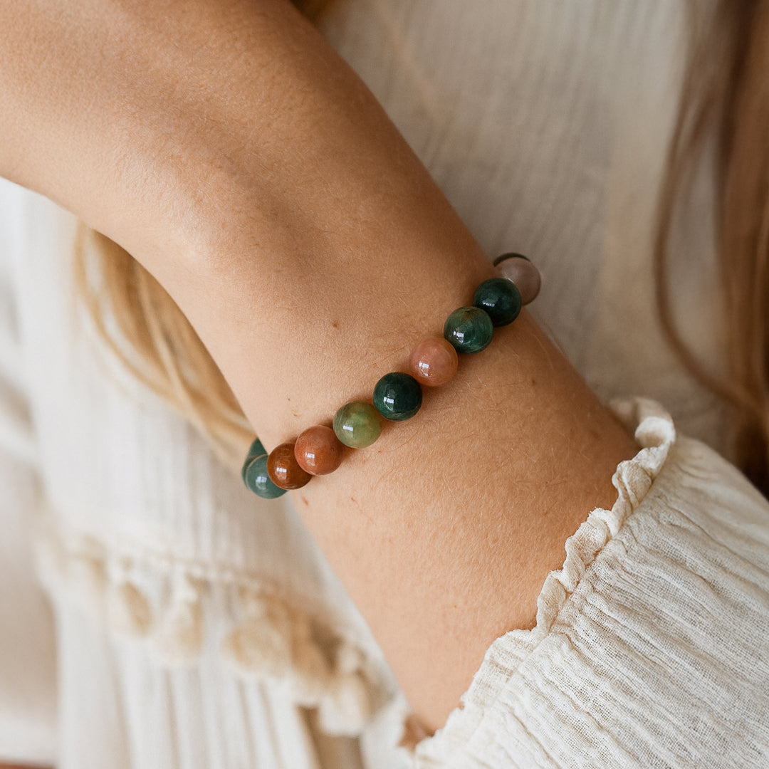 “Inner Peace” Bracelet in Indian Agate