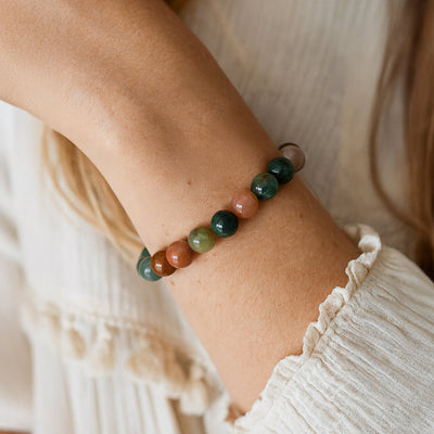 “Inner Peace” Bracelet in Indian Agate