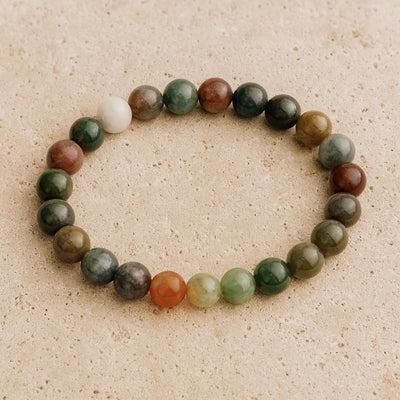 “Inner Peace” Bracelet in Indian Agate