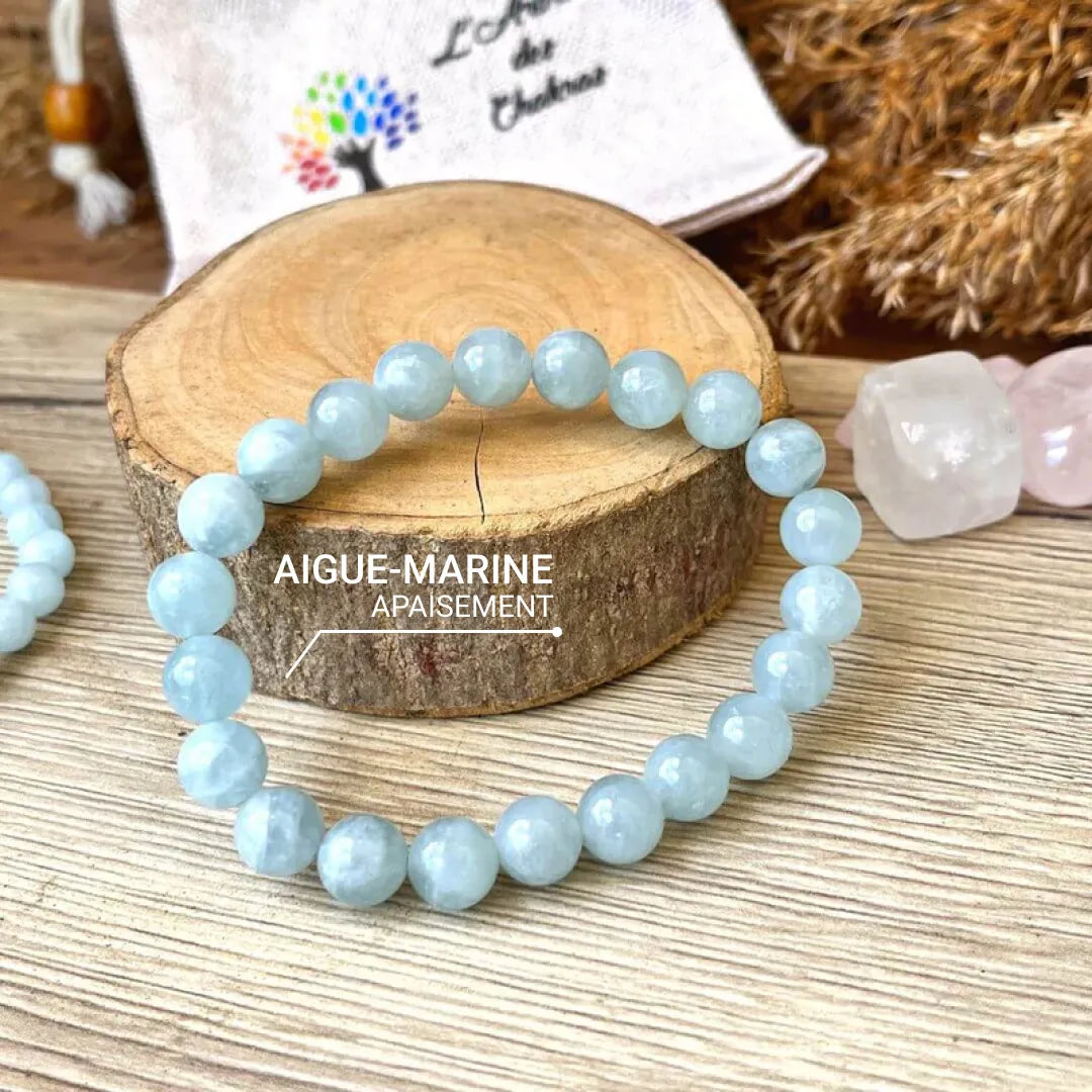"Happiness" Bracelet in Aquamarine