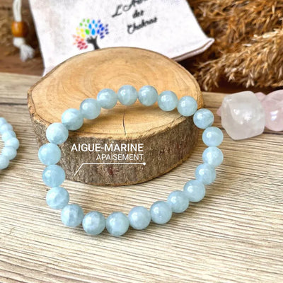 "Happiness" Bracelet in Aquamarine
