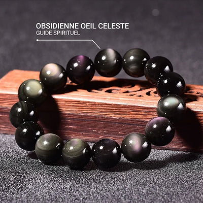 “Guidance” Bracelet in Celestial Eye Obsidian