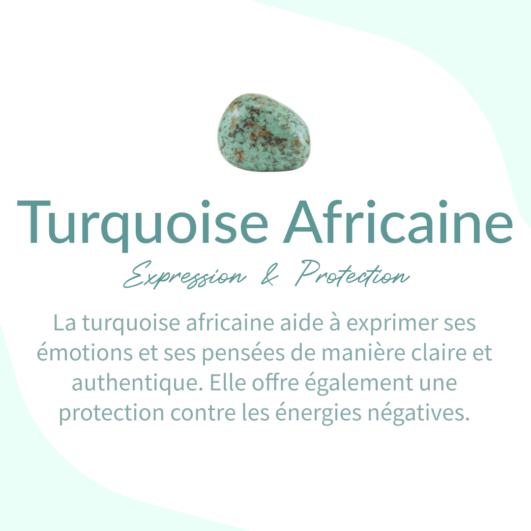 Bracelet "Vie Éternelle" en Turquoise Africaine