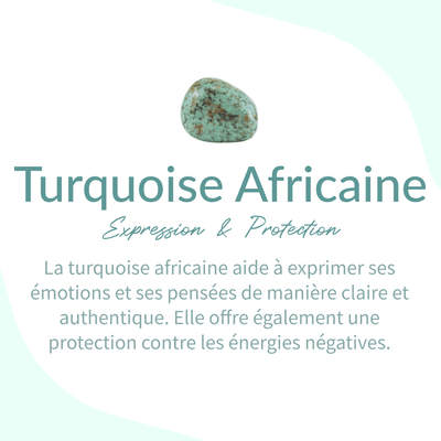 Bracelet "Vie Éternelle" en Turquoise Africaine