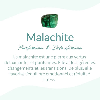 “Purification” Bracelet in Genuine Malachite