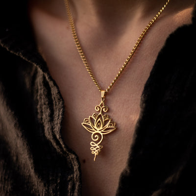 "Lotus Unalome" Pendant