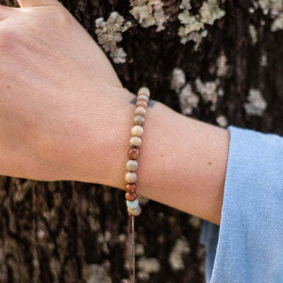 “Balance” Bracelet in Aqua Terra Jasper