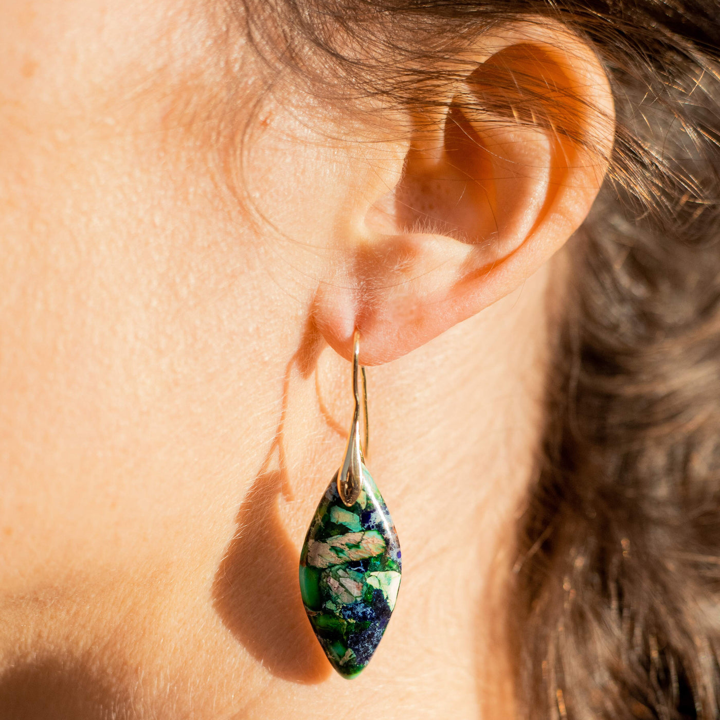 "Rhea" Jasper Earrings