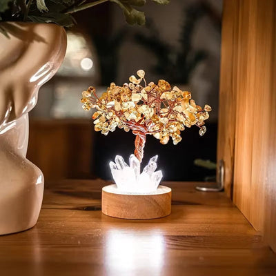 "Joy & Abundance" Luminous Tree  in Citrine