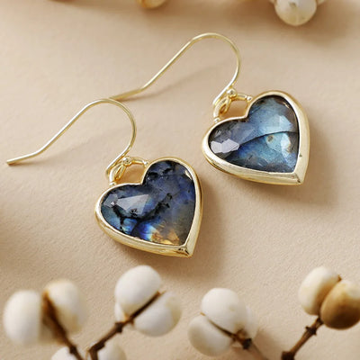 “Light of My Heart” Natural Stone Earrings
