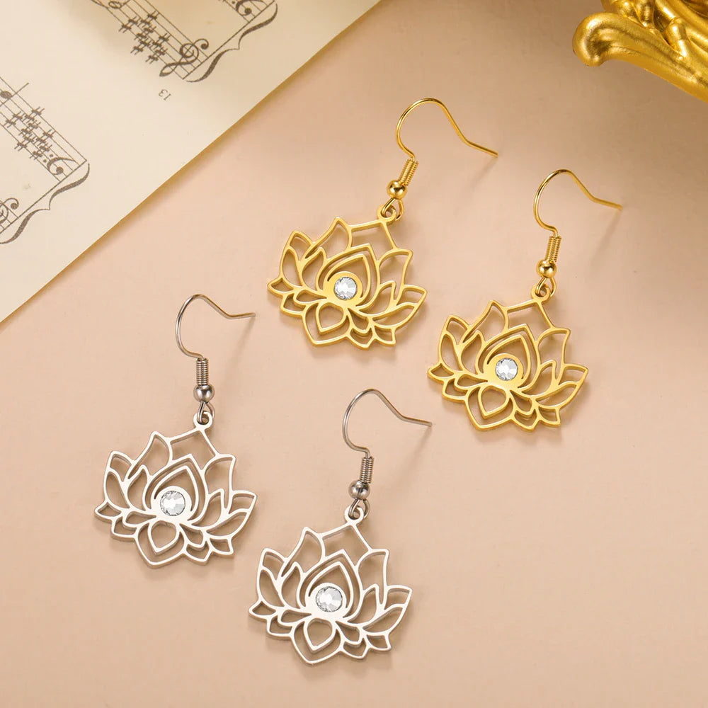 "Lotus Reflection" Earrings