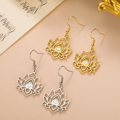 "Lotus Reflection" Earrings