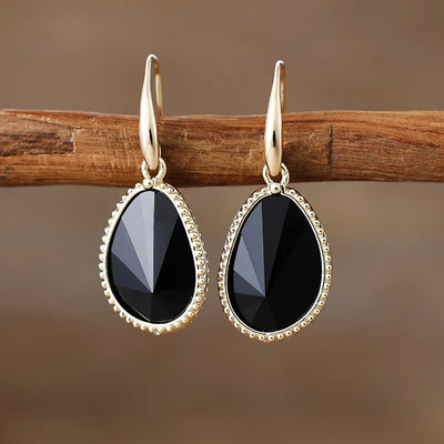 "Inner Protection" Onyx Earrings
