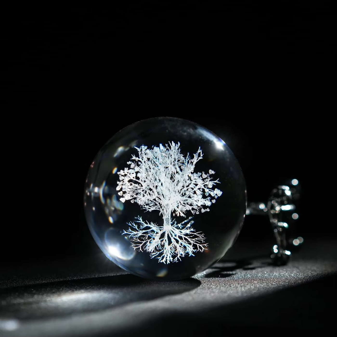 Crystal Ball Tree of Life with Stand