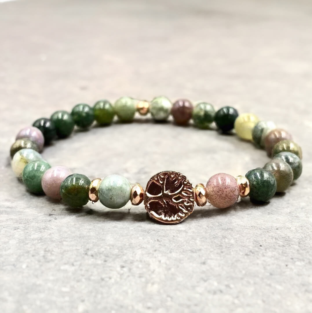 “Inner Balance” Bracelet in Indian Agate