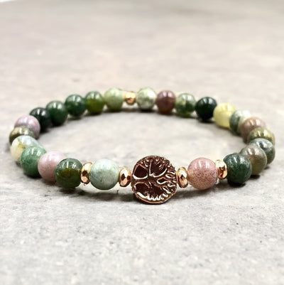 “Inner Balance” Bracelet in Indian Agate