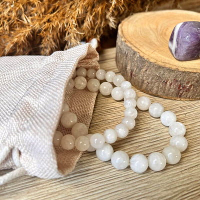 “Feminine Sensitivity” Bracelet in Moonstone