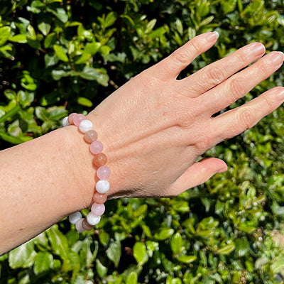 “Venus” Bracelet in Sunstone, Rose Quartz & Moonstone