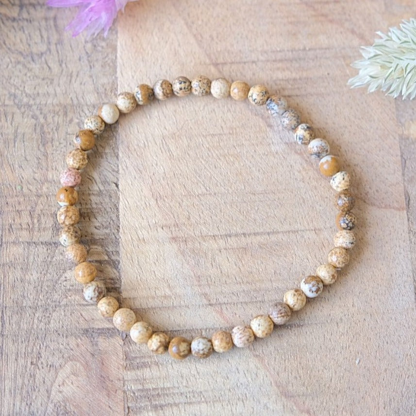 Bracelet Fin en Pierres Naturelles de 4mm