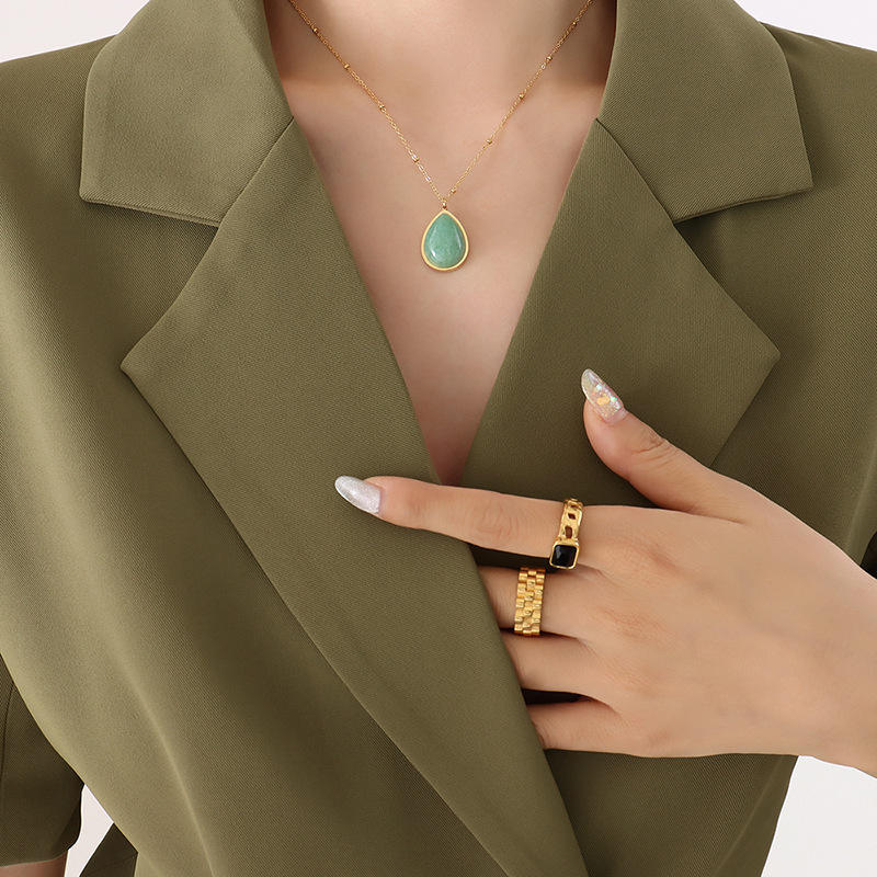 Aventurine Pendant Necklace for Luck & Abundance