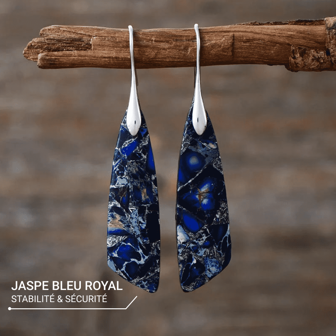 Blue Jasper Dangle Earrings