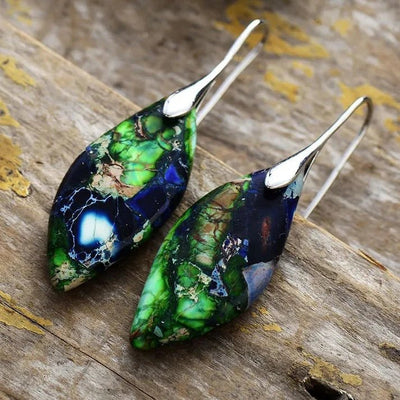 "Rhea" Jasper Earrings
