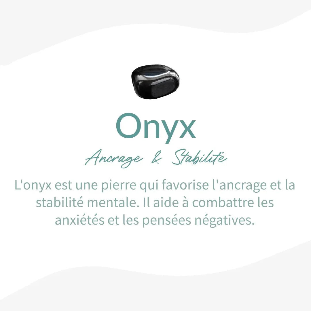 “Grounding & Security” Wrap Bracelet in Onyx