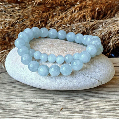 "Happiness" Bracelet in Aquamarine