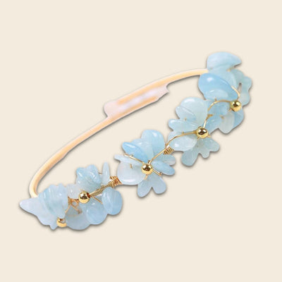 Aquamarine bangle for Courage & Communication
