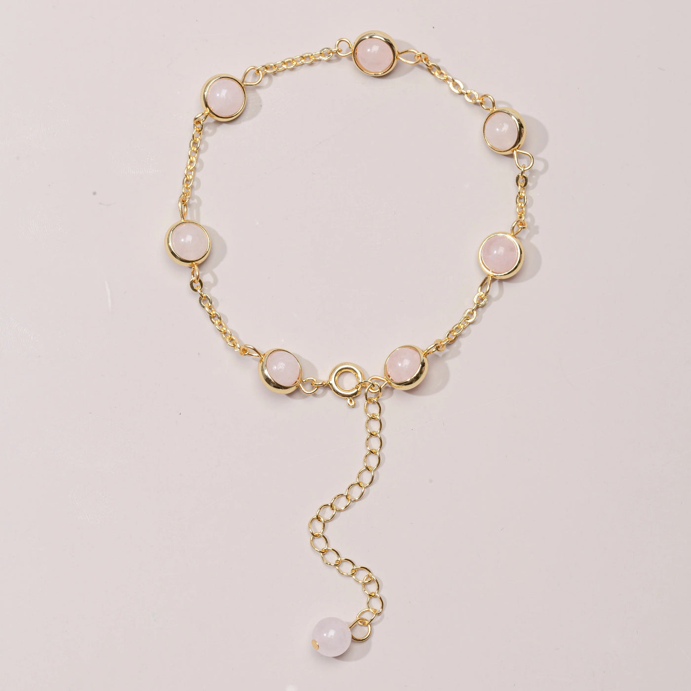 Eternal Harmony Rose Quartz Chain Bracelet