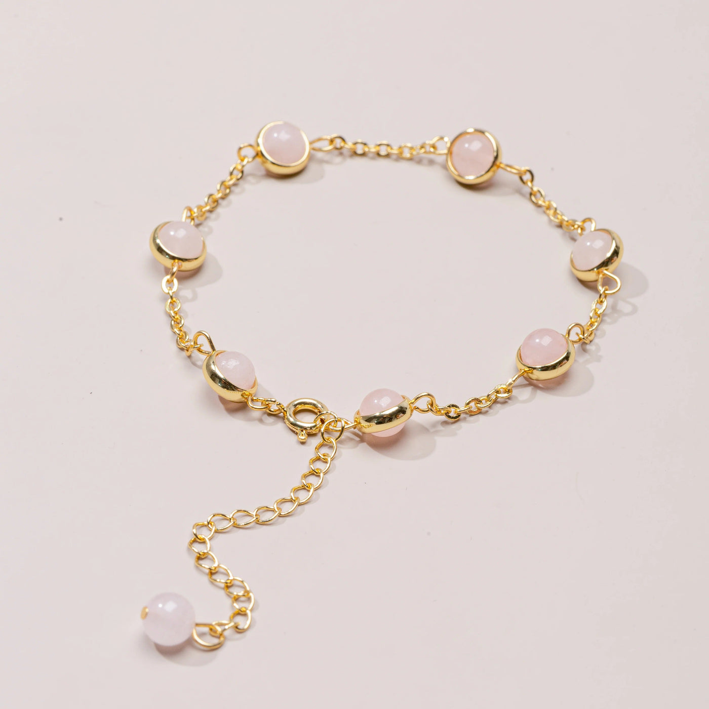 Eternal Harmony Rose Quartz Chain Bracelet