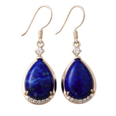 "Luminous Azure" Lapis Lazuli Earrings