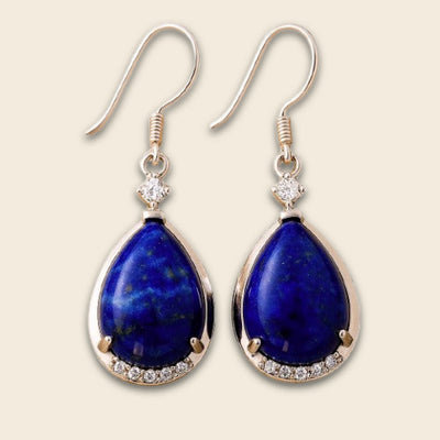"Luminous Azure" Lapis Lazuli Earrings