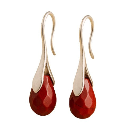 Red Jasper Dangle Earrings
