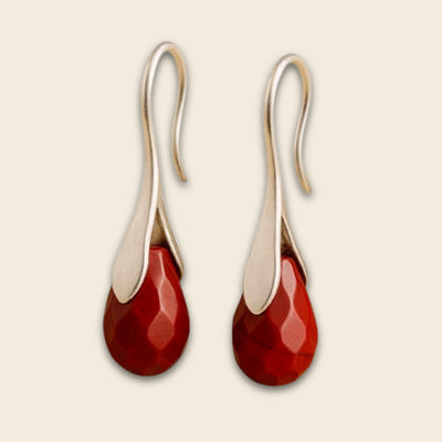 Red Jasper Dangle Earrings