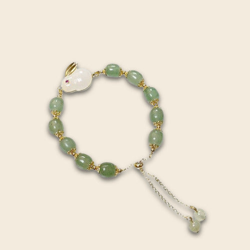 Green Aventurine and Jade Bracelet for Abundance & Balance